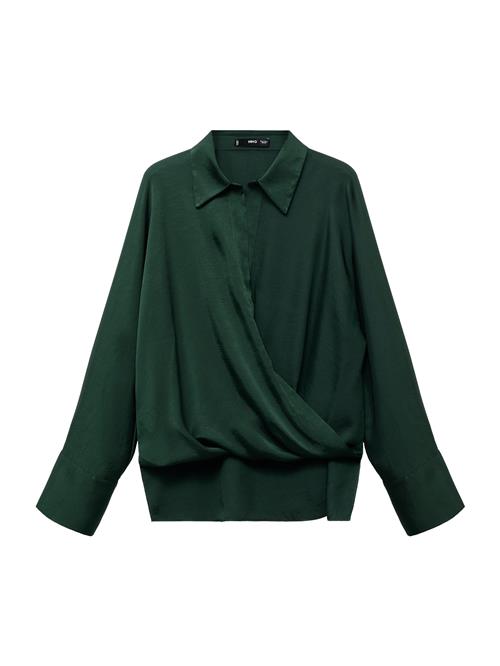 MANGO Bluse 'MARA'  mørkegrøn