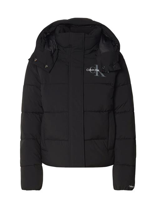 Calvin Klein Jeans Vinterjakke  grå / sort / hvid
