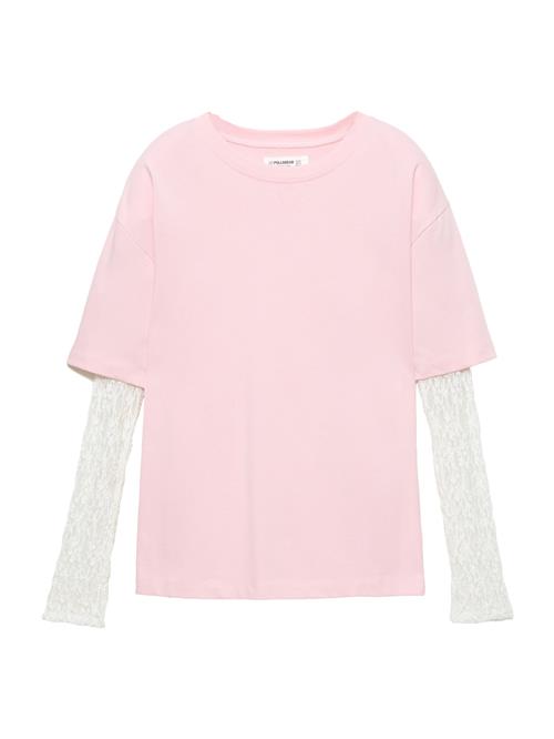 Pull&Bear Shirts  lyserød / hvid