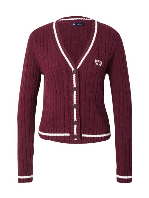 GAP Cardigan  vinrød / hvid