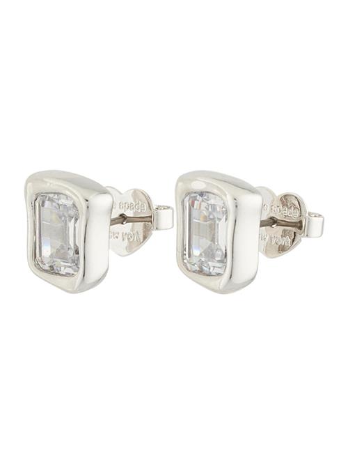 Kate Spade Øreringe 'Molten Glass Ohrstecker'  sølv / transparent