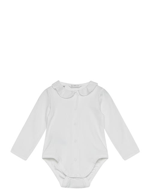 Babydoll-Neck Bodysuit Mango White
