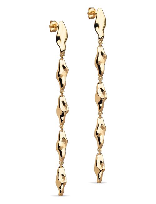 Earrings, India Enamel Copenhagen Gold