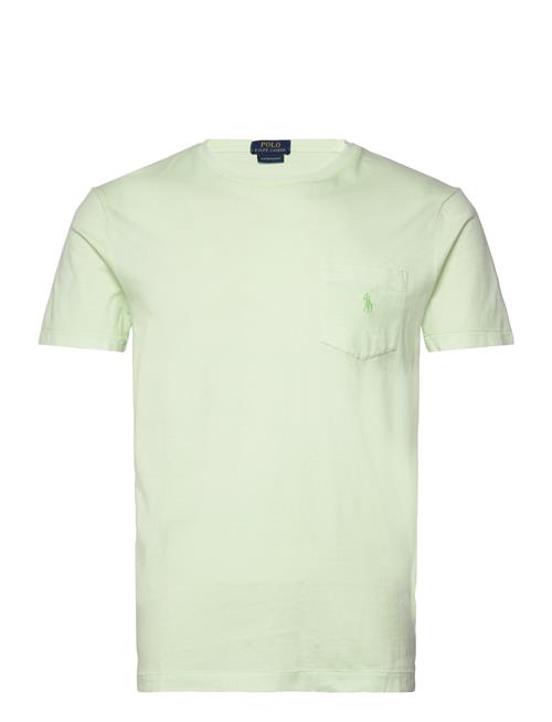 Custom Slim Mineral-Dyed Pocket T-Shirt Polo Ralph Lauren Green