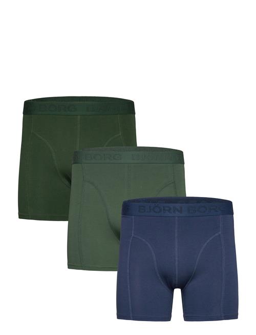 Cotton Stretch Boxer 3P Björn Borg Green