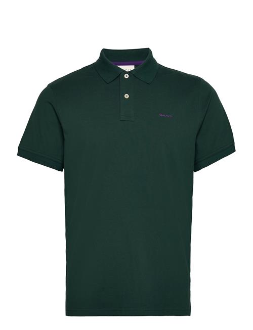 Reg Contrast Pique Ss Polo GANT Green