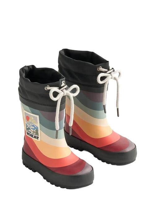 Rubber Boot Thermo Print Wheat Patterned