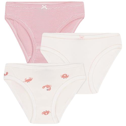 Petit Bateau 3-pak Trusser Marshmallow Papaye 8 Y  Lyserød  8 år  kvinde