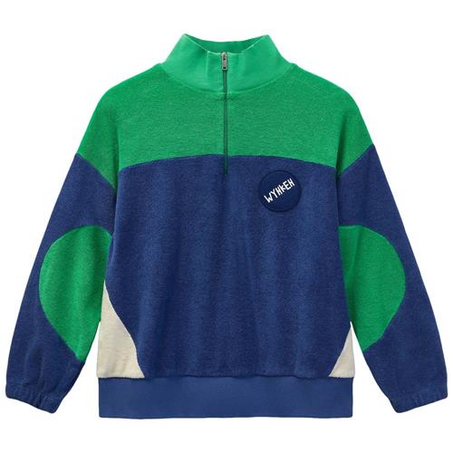 Wynken Keel Sweater Klein Blue Fresh Green 4 Y  Blå  4 år  unisex