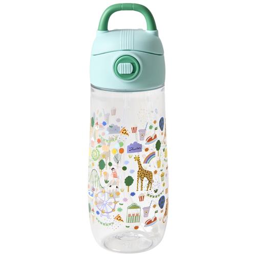RICE A/S 550 Ml Drikkeflaske Af Plast Til Børn Mint Fun Fair One Size    One Size  Unisex