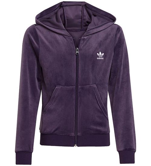 adidas Originals Cardigan - Velour - Aurplu/White