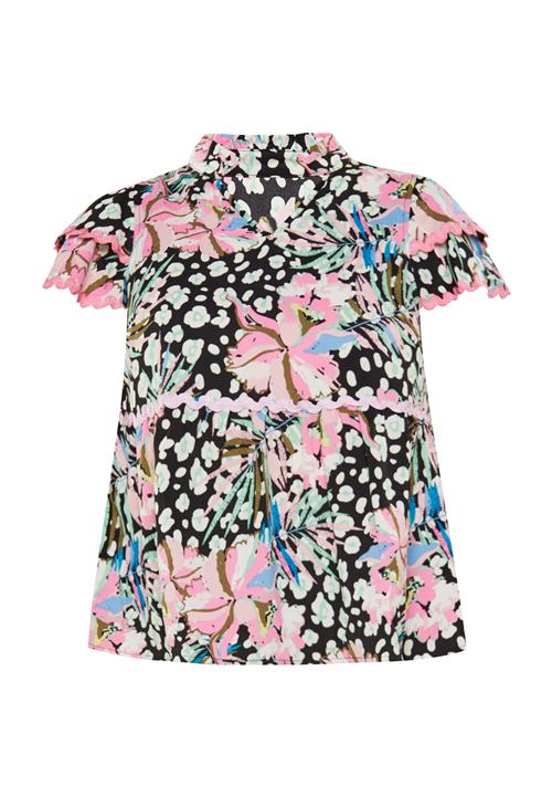 FELIPA Bluse 'Fashion Look'  lyseblå / lys pink / sort / hvid