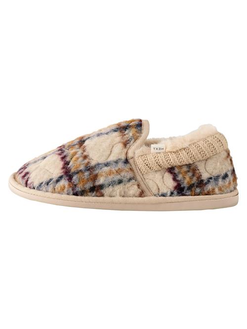 Next Hjemmesko  beige / blå / mørkebrun / mørkerød