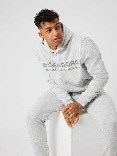 Björn Borg Borg Classic Print Hoodie Grå, M