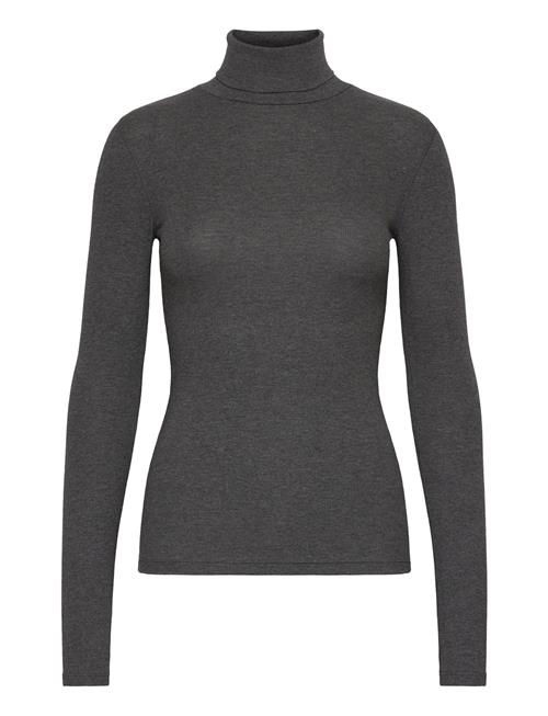 Stretch Ribbed Turtleneck Polo Ralph Lauren Grey