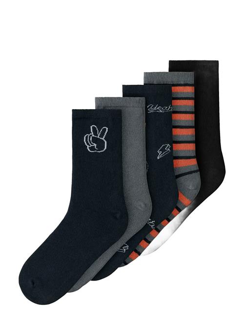 Nkmvaks 5P Sock Name It Navy