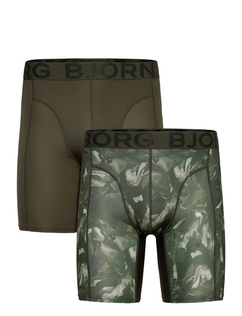 Sports Lightweight Long Leg Boxer 2P Björn Borg Patterned