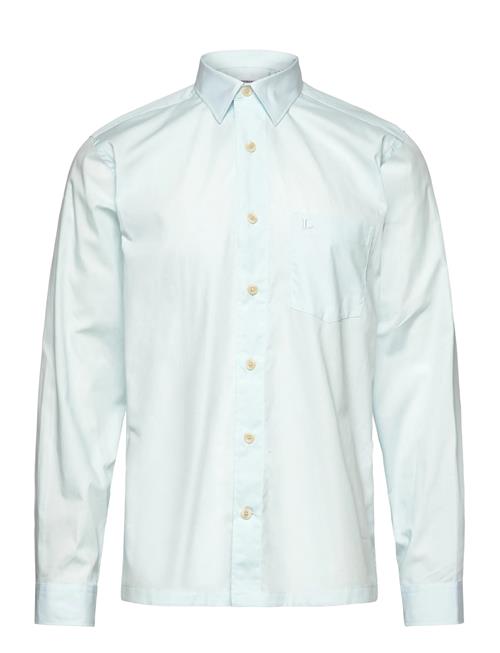 Solid Straight Hemline Shirt L/S Lindbergh Blue
