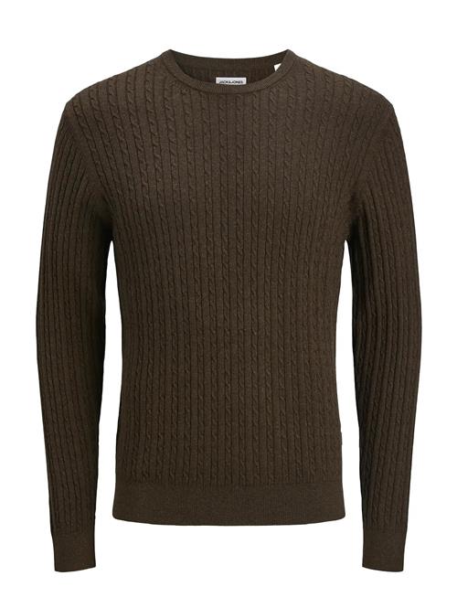 Jack & Jones Jjeemil Knit Cable Crew Neck Noos Jack & J S Brown