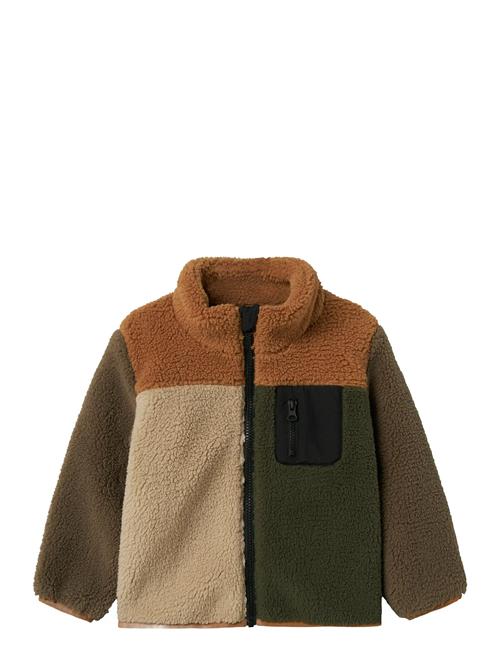Nmmmonico Teddy Jacket Block Name It Brown
