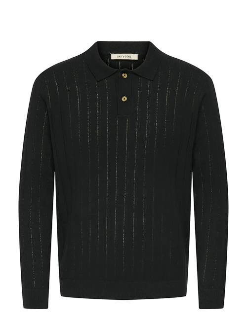 Onskent Life Reg 12 Ls Polo Knit ONLY & SONS Black