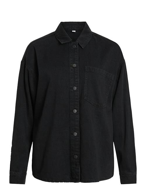 Vikiki L/S Denim Shirt Blk Vila Black