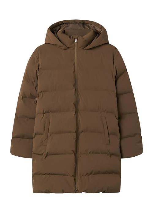 Nlfmorop Long Puffer Jacket LMTD Brown