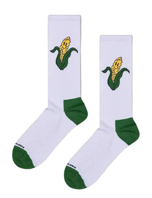Corn Sneaker Sock Happy Socks White