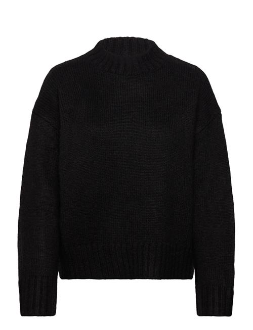Rwtulip Wool Blend Ls Turtleneck Pl Rosemunde Black
