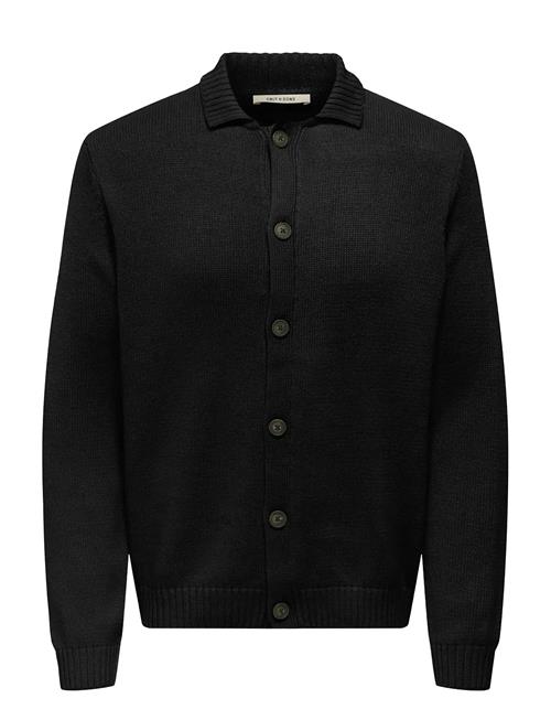 Onsjacob Reg Ls Cardigan Knit ONLY & SONS Black