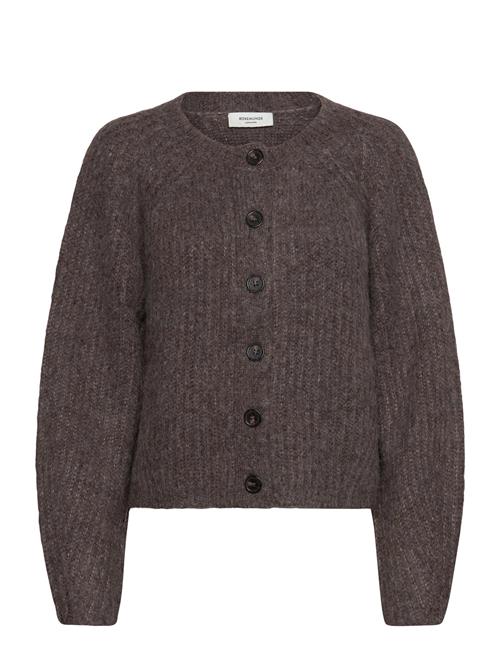 Rwtulip Wool Blend Ls O-Neck Rib Kn Rosemunde Brown