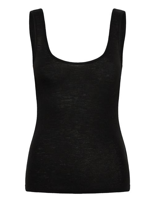 Rwsara Cashmere Blend Sl Tank Top Rosemunde Black
