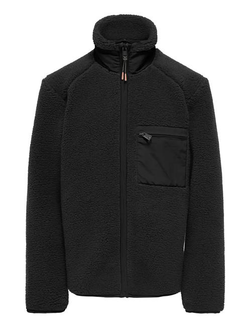 Osjdallas Sherpa Jacket Otw Vd ONLY & SONS Black