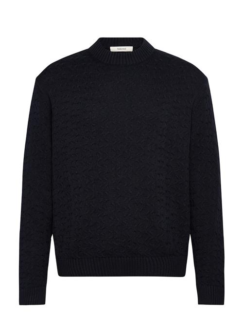 Slhphilip Ls Knit Relaxed Crew Neck Selected Navy