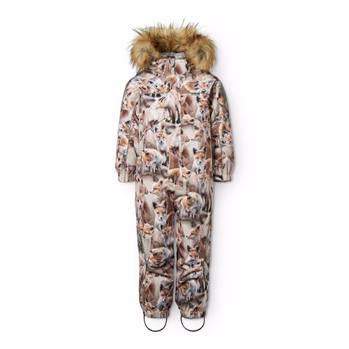 Molo Polaris Fur Vinter-overtræksdragt Playing Foxes  Playing Foxes 110 cm  Brun  110 cm  Unisex