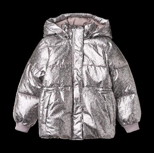 Wheat Eli Puffer-jakke Silver Flower Meadow  Silver Flower Meadow 98 cm  Sølv  98 cm  kvinde
