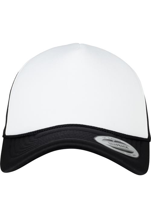 Flexfit Hætte 'Foam Trucker Curved Visor'  sort / hvid