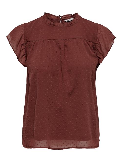 ONLY Bluse 'INA KAMMI'  brandrød