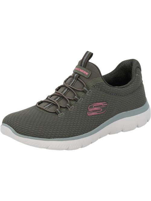 SKECHERS Slip On 'SUMMITS-SUMMER BLUSH'  grøn / lys pink