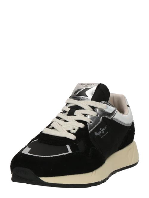 Pepe Jeans Sneaker low 'Marlon'  sort / sølv / hvid