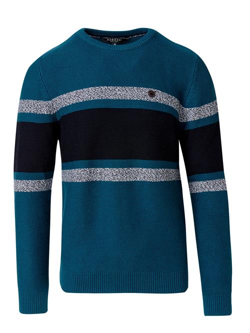 KOROSHI Pullover  grå / petroleum / sort