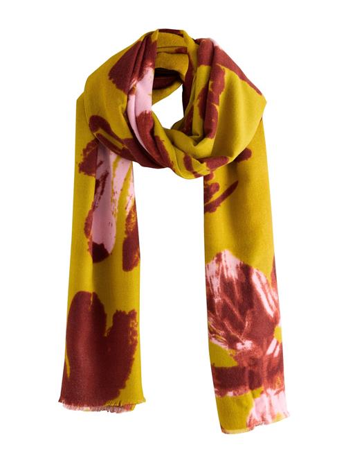 Next Sjal  oliven / pastelpink / carminrød