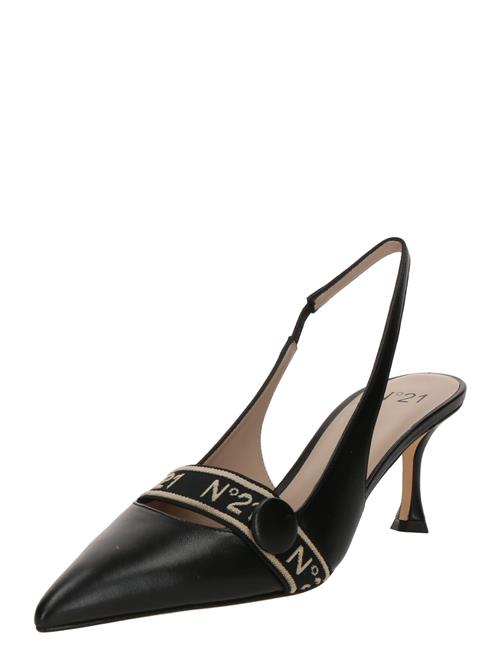 N°21 Slingpumps  beige / sort