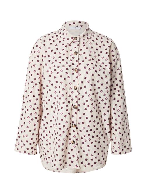 Hailys Bluse 'Ch44ristina'  creme / bordeaux