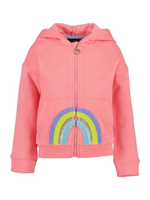 BLUE SEVEN Sweatjakke  lyseblå / gul / violetblå / laks