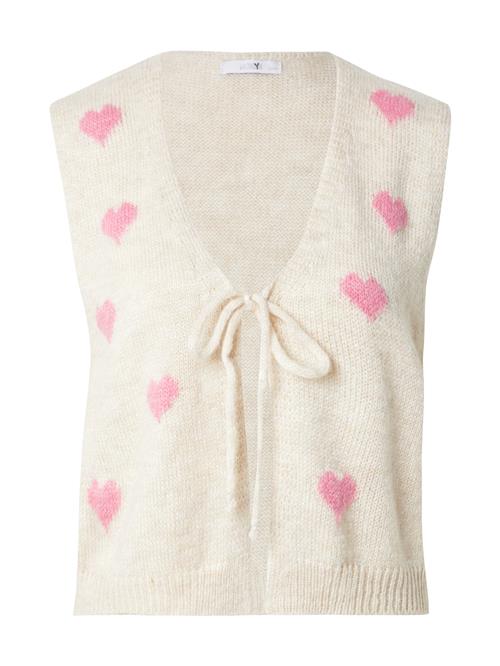 Hailys Strikvest 'Vi44ola'  beige / pink