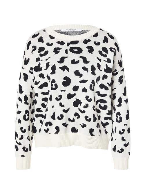 ZABAIONE Pullover 'Pa44ulaa'  sort / offwhite