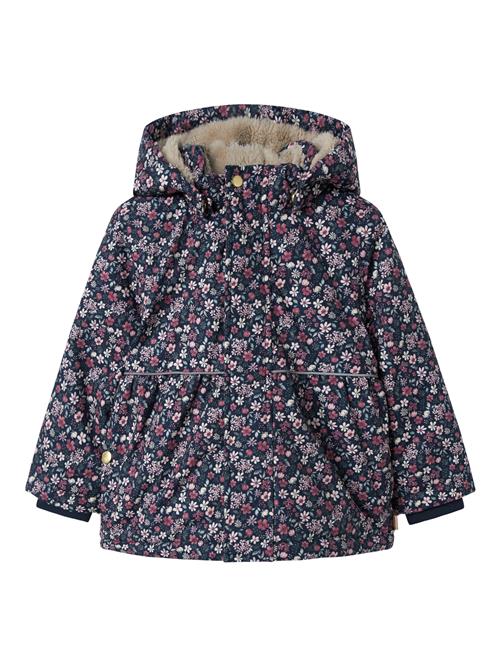 NAME IT Jakke Snow05 Blomster Dark Sapphire