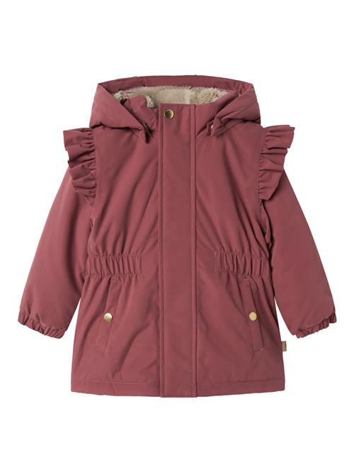 Se NAME IT Jakke Snow05 Frill Rose Brown hos SmartKidz
