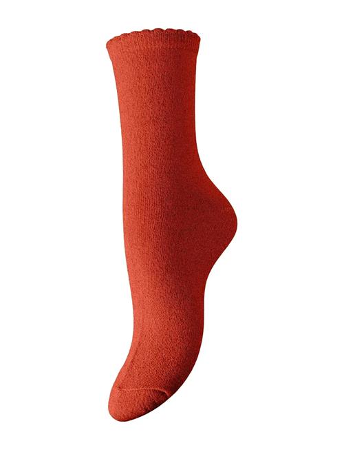 Pcsebby Glitter Long Socks Noos Bc Pieces Red